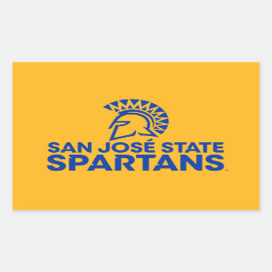 San- JoseStaat Spartans Logo Wordmark Rechteckiger Aufkleber