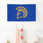 San- JoseStaat Spartans Polka-Punkt-Muster Banner (Insitu)