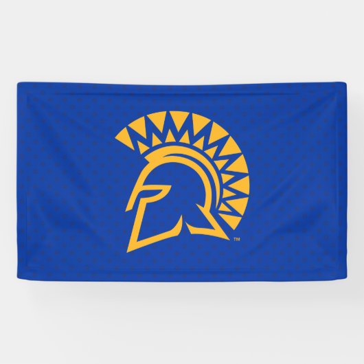 San- JoseStaat Spartans Polka-Punkt-Muster Banner (Horizontal)