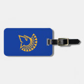 San- JoseStaat Spartans Polka-Punkt-Muster Gepäckanhänger (Vorderseite horizontal)