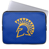 San- JoseStaat Spartans Polka-Punkt-Muster Laptopschutzhülle (Vorderseite)