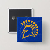 San- JoseStaat Spartans Staats-Basketball Button (Vorne & Hinten)