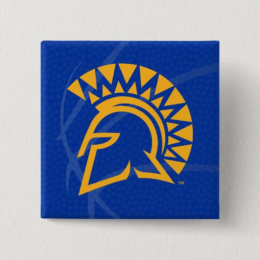 San- JoseStaat Spartans Staats-Basketball Button (Vorderseite)