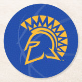 San- JoseStaat Spartans Staats-Basketball Runder Pappuntersetzer (Vorderseite)