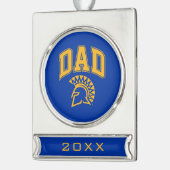 San- JoseStaat Spartans Vater Banner-Ornament Silber (Links)