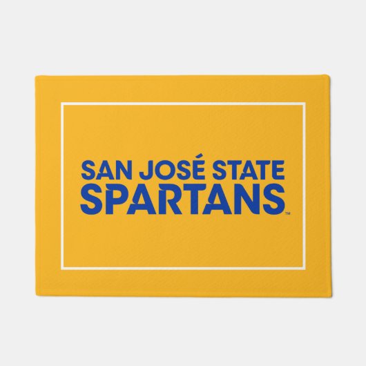 San- JoseStaat Spartans Wordmark Fußmatte (Vorderseite)