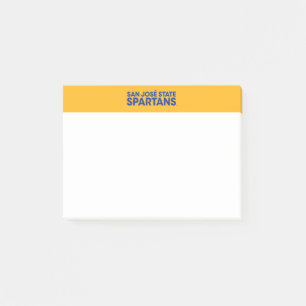 San- JoseStaat Spartans Wordmark Post-it Klebezettel