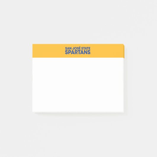 San- JoseStaat Spartans Wordmark Post-it Klebezettel (Vorderseite)