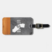 San- JoseStaat Spartans Zementholz Gepäckanhänger (Vorderseite horizontal)