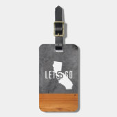 San- JoseStaat Spartans Zementholz Gepäckanhänger (Vorderseite vertikal)