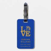 San- JoseStaats-Liebe Gepäckanhänger (Rückseite vertikal)