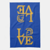 San- JoseStaats-Liebe Geschirrtuch (Vertikal)