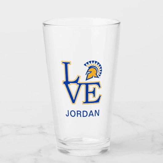 San- JoseStaats-Liebe Glas (Vorderseite)