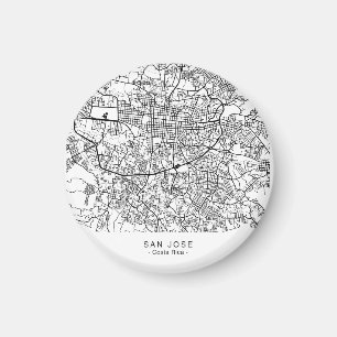 SAN- JOSEstadt-Karte Magnet