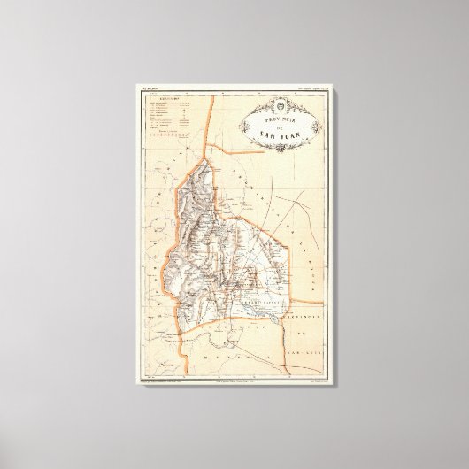San Juan, Argentinien Leinwanddruck (Vorderseite)