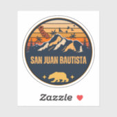 San Juan Bautista, Kalifornien Aufkleber (Blatt)