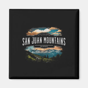 San Juan Berge Colorado Wandern Im Freien Vintag Magnet