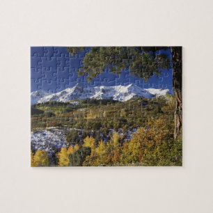 San Juan Berge und Aspen Bäume in Fallfarbe Puzzle