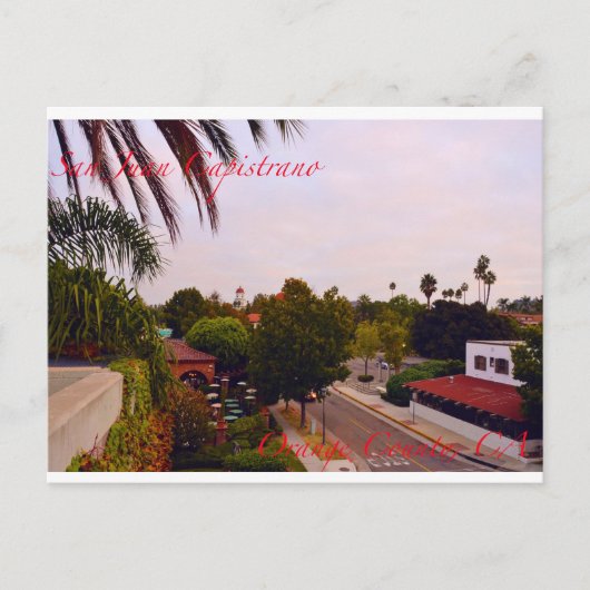 San Juan Capistrano Postkarte (Vorderseite)