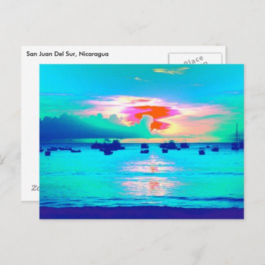 "San Juan Del Sur Nicaragua" Postkarte (Vorne/Hinten)