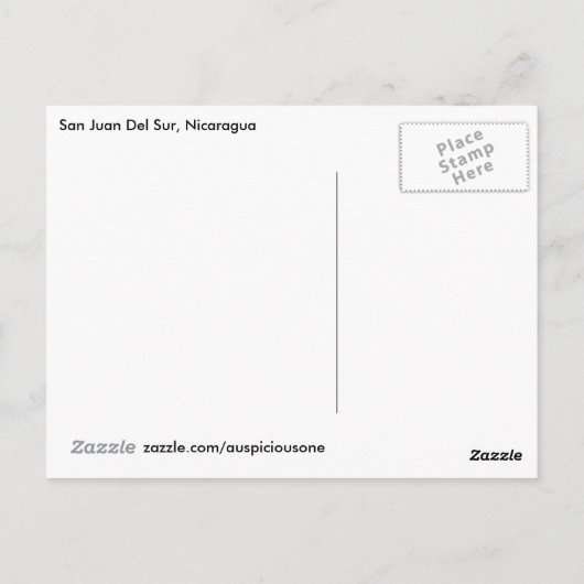 "San Juan Del Sur Nicaragua" Postkarte (Rückseite)
