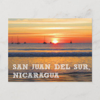 San Juan del Sur, Nicaragua Sunset Postcard Postkarte