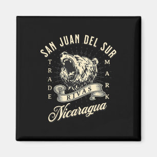 San Juan Del Sur Rivas Nicaragua Karte Artesanía S Magnet