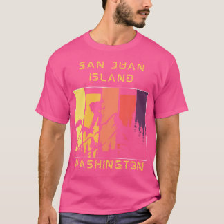 San Juan Insel Notleidender Berg Wandern Klettern T-Shirt