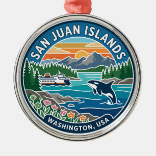 San Juan Inseln USA Ornament Aus Metall