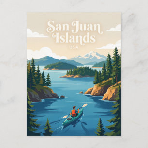 San Juan Inseln USA Postkarte