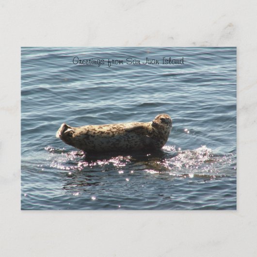 San Juan Island Grüße Postkarte (Vorderseite)