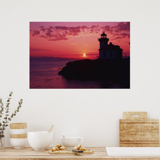 San Juan Island, Limoner Kiln Leuchtturm Poster (Küche)