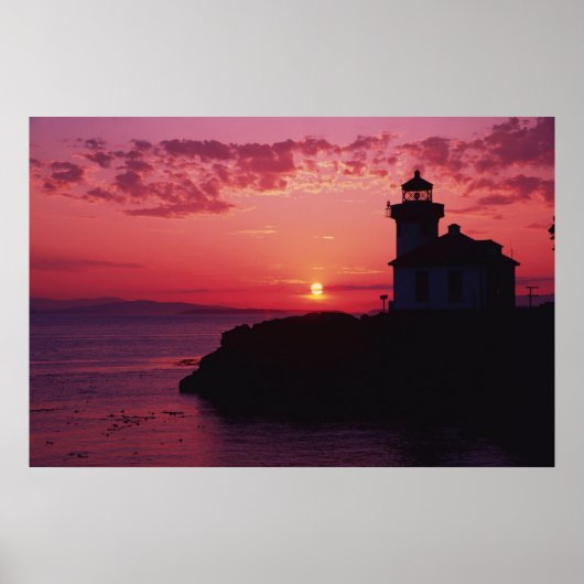 San Juan Island, Limoner Kiln Leuchtturm Poster (Vorne)