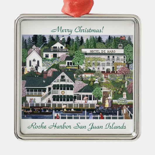 San Juan Island ~ Roche Harbour Ornament Aus Metall (Vorne)