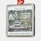 San Juan Island ~ Roche Harbour Ornament Aus Metall (Links)