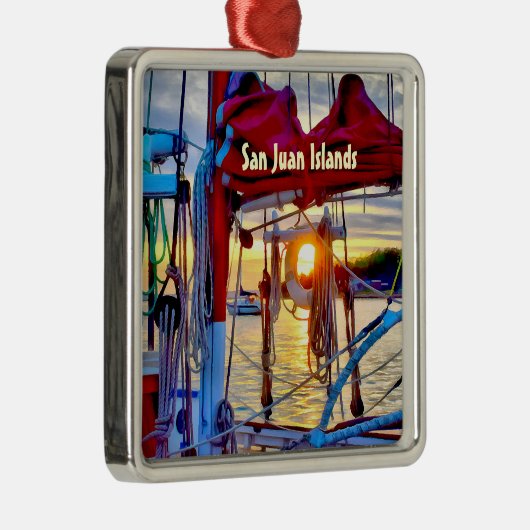 San Juan Islands Gerahmtes Weihnachtsschmuck (Rechts)