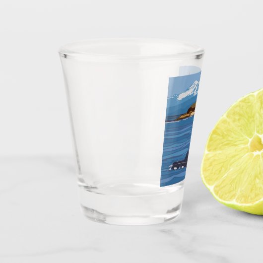 San Juan Islands National Monument Obelisk Schnapsglas (Links)