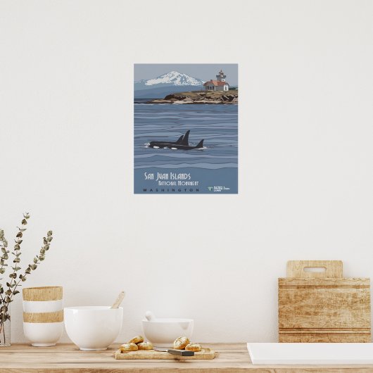 San Juan Islands National Monument Travel Poster (Küche)