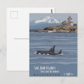 San Juan Islands National Monument, Washington Pos Postkarte (Vorne/Hinten)