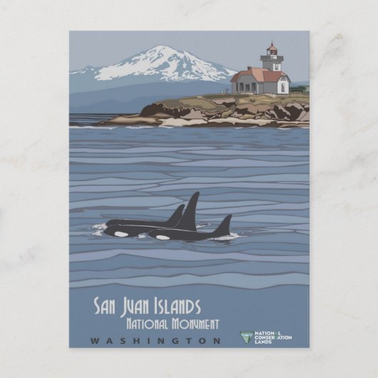 San Juan Islands National Monument, Washington Pos Postkarte (Vorderseite)