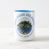 San Juan Islands (NM) Zweifarbige Tasse (Mittel)