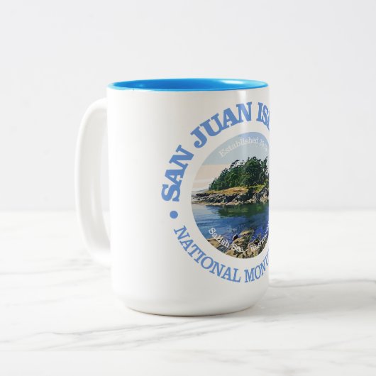 San Juan Islands (NM) Zweifarbige Tasse (Vorderseite Links)