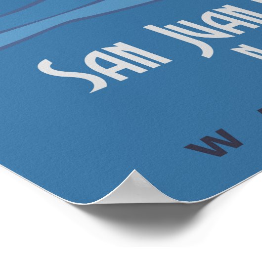 San Juan Islands Poster (Ecke)