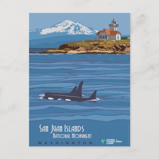 San Juan Islands Postkarte (Vorderseite)