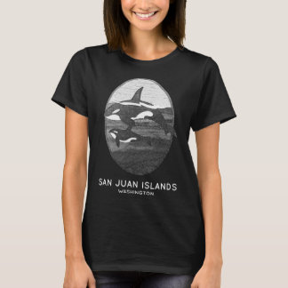 San Juan Islands Washington Orca Whale Souvenir T-Shirt