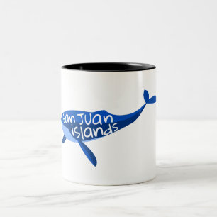 San Juan Islands Whale Zweifarbige Tasse