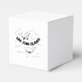 San Juan Islands Whales Geschenkschachtel (Rückseite)