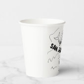 San Juan Islands Whales Pappbecher (Rechts)