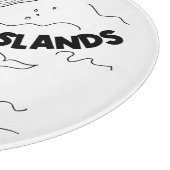 San Juan Islands Whales Schneidebrett (Ecke)