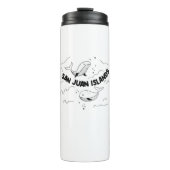 San Juan Islands Whales Thermosbecher (Vorderseite)